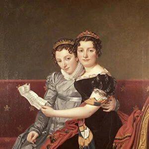 Zenaide (1801-54) and Charlotte (1802-39) Bonaparte, 1822 (oil on canvas)
