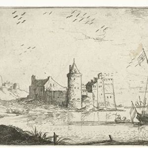 Castle near the coast, Bonaventura Peeters (I), 1624 - 1652