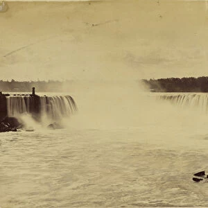 Waterfall 1870s Albumen silver print