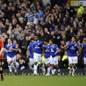 Rooney's Disappointment: Fellaini Scores First Goal Against Manchester United for Everton (08/09, Goodison Park)