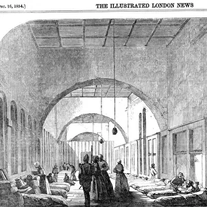 The barrack hospital at Scutari during the Crimean War, 1854