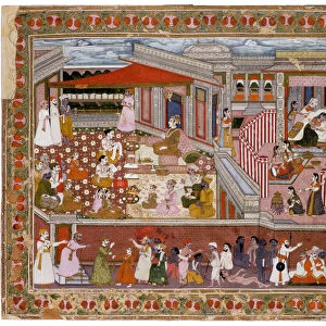 Birth in a Palace, 1760-1770. Artist: Indian Art