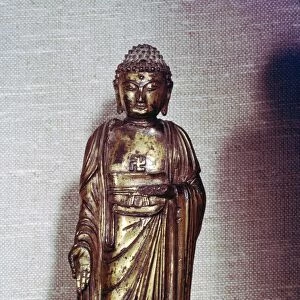 Buddha, gilt-bronze, Ming Dynasty, 1396