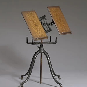 Cast iron dictionary stand used by Rev. Florence Spearing Randolph, ca. 1915