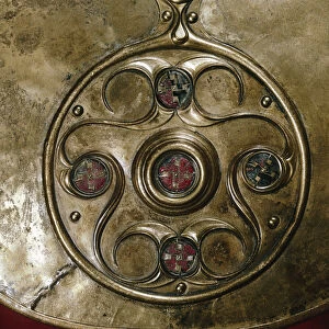 Detail of Celtic decoration, Battersea Shield, Celtic, c2nd - 1st century BC