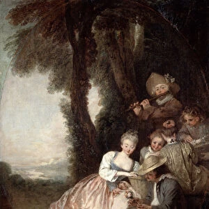 Champetre Concert, 1715. Artist: Jean-Antoine Watteau