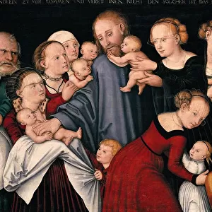 Christ Blessing the Children, c. 1540. Artist: Cranach, Lucas, the Elder (1472-1553)