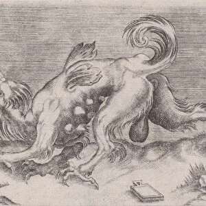 The Dragon and the Bee, ca. 1514-36. Creator: Agostino Veneziano