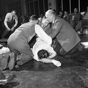 First aid competition, Mexborough, South Yorkshire, 1961. Artist: Michael Walters