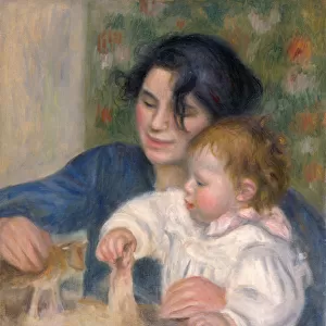Gabrielle Renard and infant son, Jean, 1896. Artist: Renoir, Pierre Auguste (1841-1919)