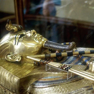 Gold sarcophagus of King Tutankamun, 18th dynasty, Ancient Egypt, c1323 BC