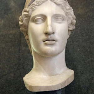 Head of Athena, Goddess of Wisdom and Just War, and patroness of crafts, early 1st century
