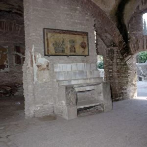 Interior of roman Food-Shop and Bar, Ostia, Italy, c2nd-3rd century. Artist: CM Dixon