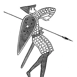A lancer of Williams army, Bayeux Tapestry, c1070s, (1870)