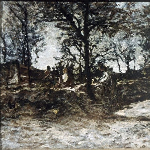 Landscape. Fontainebleau, 19th century. Artist: Adolphe Monticelli