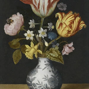 Still Life of Flowers in a Wan-Li Vase. Artist: Bosschaert, Ambrosius, the Elder (1573-1621)