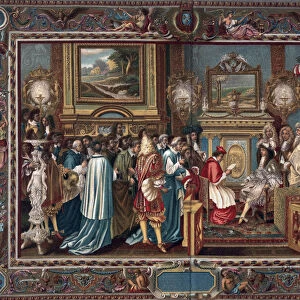 Louis XIVs audience to the Papal ambassador Sigismondo Chigi, 29 July 1664, (1903). Artist: Charles le Brun