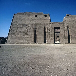 Mortuary Temple of Rameses III at Medinat Habu, Luxor, Egypt, 20th Dynasty, c12 century BC