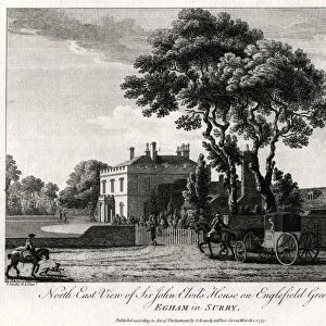 North East View of Sir John Elvils House on Englefield Green near Egham in Surry, 1775. Artist: Michael Angelo Rooker