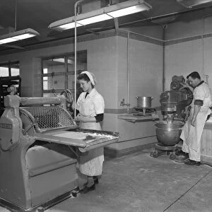 Pastry making for meat pies, Rawmarsh, South Yorkshire, 1955. Artist: Michael Walters