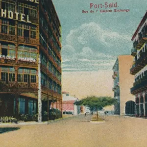 Port-Said. Rue de l Eastern Exchange, c1900