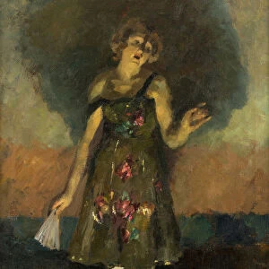 Portrait of the ballet dancer Olga Glebova-Sudeikina (1885-1945), 1910s