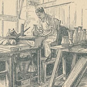 A Potter at Work, 1910
