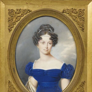Princess Henrietta of Nassau-Weilburg (1797-1829), the wife of Archduke Charles of Austria. Artist: Lieder, Friedrich Johan Gottlieb (1780-1859)