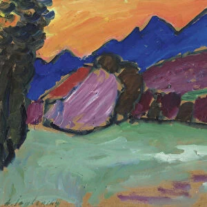 Red Evening - Blue Mountains, c. 1910. Creator: Javlensky, Alexei, von (1864-1941)