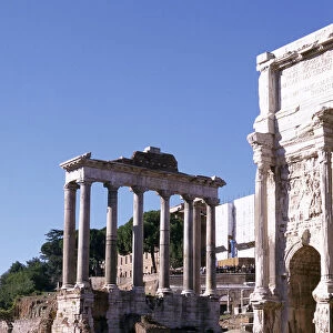 Ruins of the Forum and Temple of Saturn, Rome