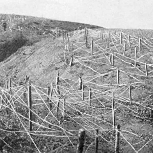 Russian barbed wire entanglements, Russo-Japanese War, 1904-5