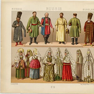 Russian Dress, 1880. Artist: Urrabieta Vierge, Daniel (1851-1904)
