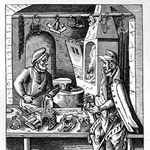 The spur maker, c1559-1591. Artist: Jost Amman