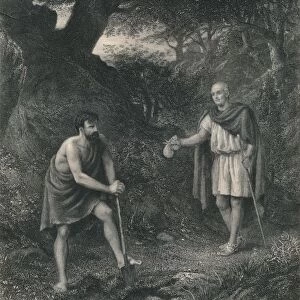 Timon and Flavius (Timon of Athens), c1870. Artist: Charles Cousen