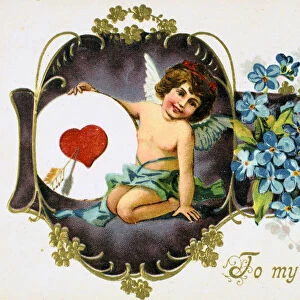To My Valentine, American Valetine card, 1907