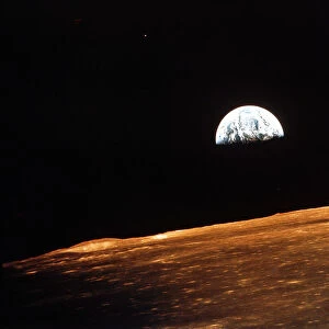 View of Earth from Apollo 10 orbiting the Moon, 1969