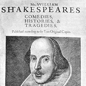 William Shakespeare, English playwright, 1623. Artist: Martin Droeshout