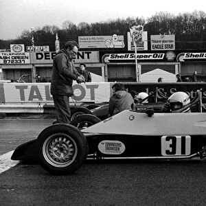 Formula Ford 1600: Ayrton Senna da Silva prepares for action on the grid in his Van Diemen R81 before taking his first single seater victory