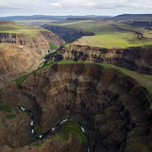River in deep canyon in plateau, Putorana Plateau, Siberia, Russia