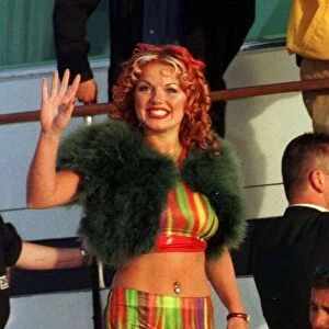Geri Halliwell Ginger spice of pop group Spice Girls May 1997 at Cannes Film Festival