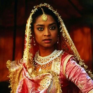 Sneh Gupta in traditional Indian dress December 1983