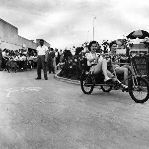 Women riding at Butlins Holiday Camp Unknown date Circa 1948