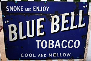 Vintage Poster Prints: Blue Bell Tobacco vintage advertising poster