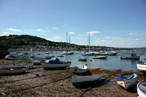 Boats at Teignmouth looking towards Shaldon, Devon, UK Boats at Teignmouth looking towards Shaldon, Devon, UK