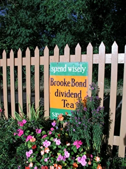 Brooke Bond sign at Crowcombe Heathfield station Brooke Bond sign at Crowcombe Heathfield station