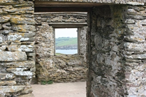 Burgh Island, Bigbury on Sea, Devon, looking towards South Devon coast, UK