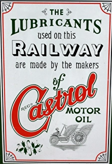 Vintage Poster Prints: Castrol motor oil vintage advertising poster