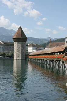 Chapel Bridge, The Kapellbrucke, Lucerne, Switzerland