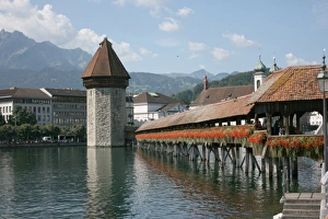 Chapel Bridge, The Kapellbrucke, Lucerne, Switzerland