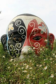 Chinese opera mask, Chiayi, Taiwan